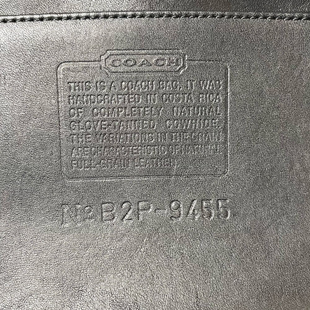 COACH VINTAGE BASIC BAG, BLACK No. 9455 - Picture 12 of 12